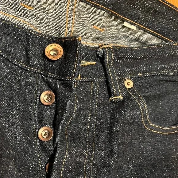 Taylor Stitch Men's Selvedge Denim Jeans 34 slim - Picture 6 of 9